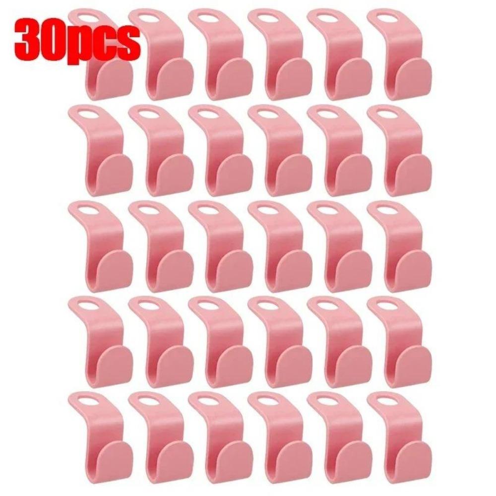 Gardırop Bağlantı Askıları için Mini Askı Gardırop Alanından Tasarruf Edin Bağlantılı Basamaklı Plastik Mont Düzenleyici Giyim Depolama Ev