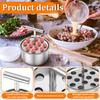4Pcs Press Meatball Maker Stainless Steel Meatball Maker 6/12 Hole Manual Meat Balls Making Tool for Cooking Kitchen Accessories