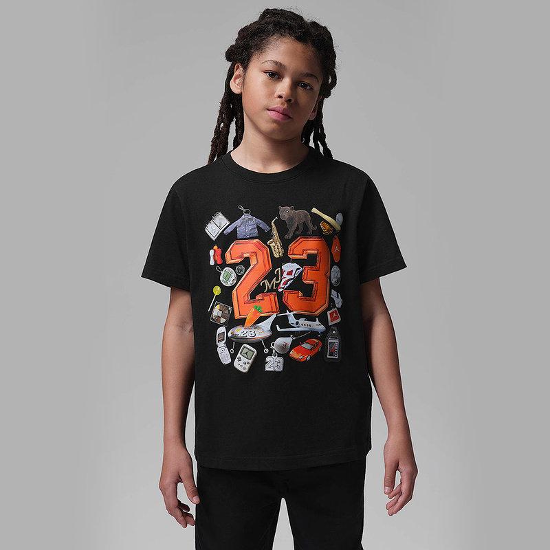 Jordan T-Shirt Ss26 Round Neck Drop Shoulder Solid Pullover Kids Tops IW1445-010
