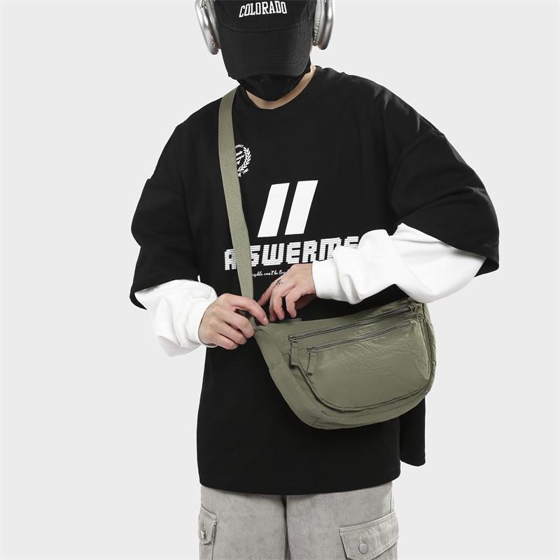 Bolsa Transversal Bolsa de Ombro para Esportes ao Ar Livre Cor Sólida Bolsa Pequena