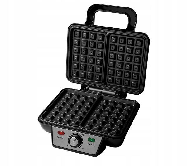 Gofrownica Raven Eg002Bx 1000W 2 Prostokąty Gofry Regulacja Temperatury