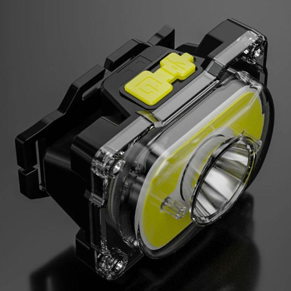 

Bright Head Torch Light Rechargeable Head Flashlight Durable COB Headlamp Camping