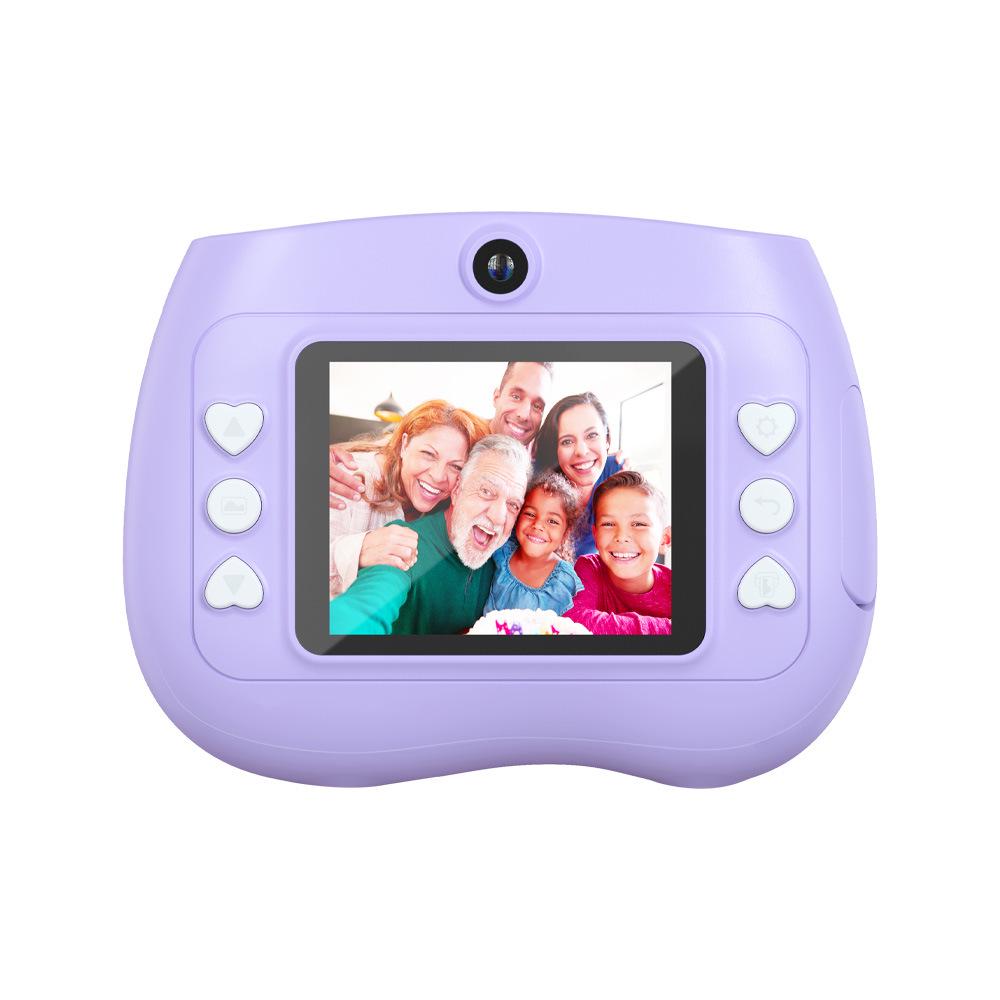 Portable Purple Children's Instant Selfie Camera with Printing