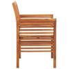 Garden Dining Chairs with Cushions 4 pcs Solid Acacia Wood