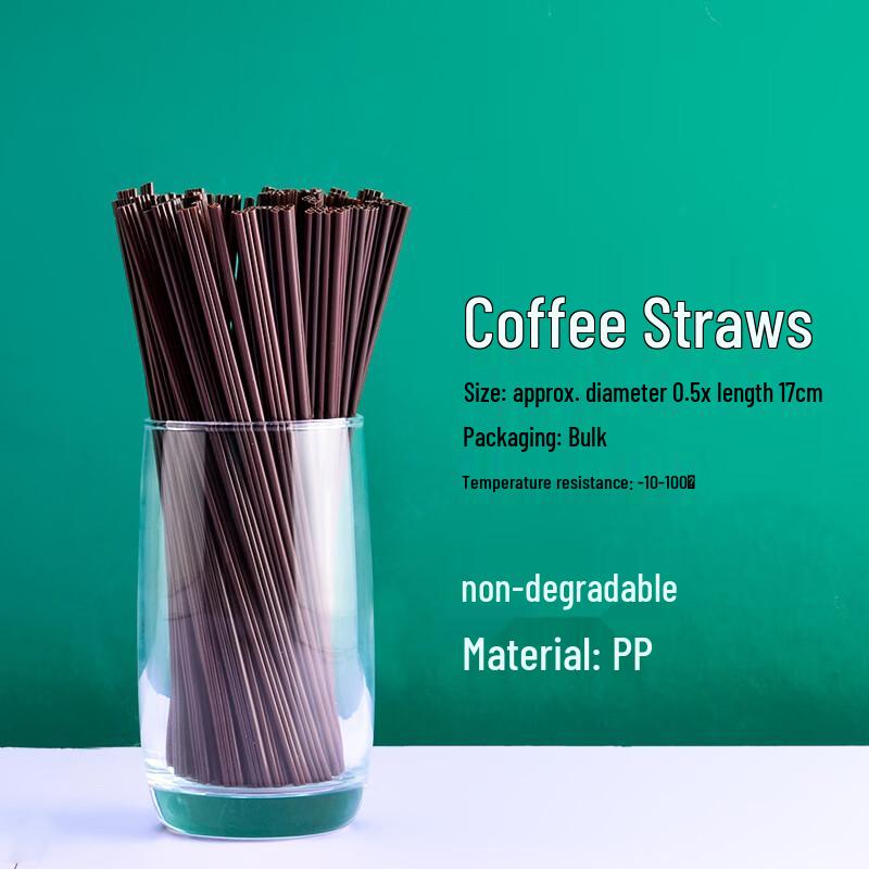 Disposable Three-Hole Coffee Straws