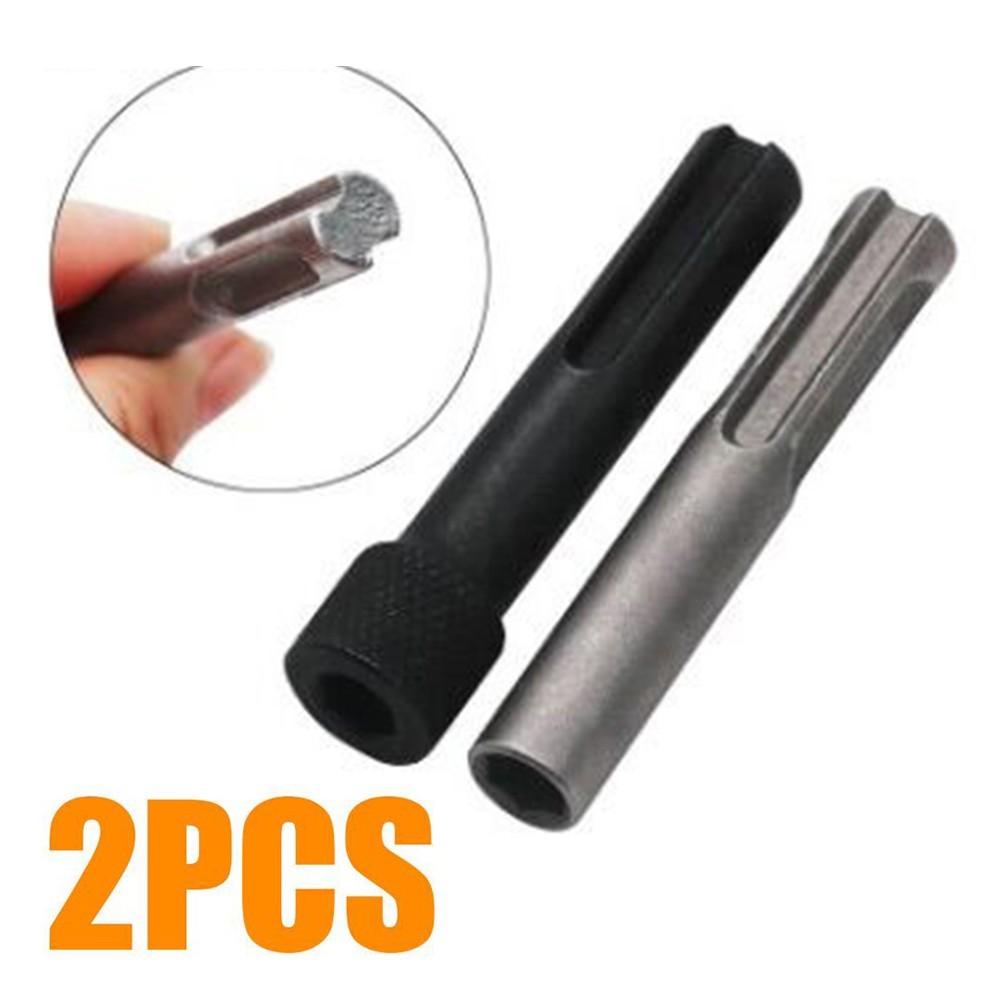 2Pcs 1/4\'\' Hex Shank SDS Screwdriver Holder Drill Bit Adaptor Magnetic Converter