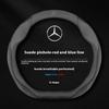 Car Steering Wheel Cover For Mercedes Benz A B C E S Class AMG GLA GLB GLC GLE CLA CLS SLC GLS GLK SLK Vito ML Pilot A45 C43 C63  w4