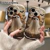 Phone Case: 2D Flat Design, Fits iPhone 12 To 18 Pro, Phone Decoration, Transparent Ghost with Wreath, Perfect for Halloween and Christmas Gifts