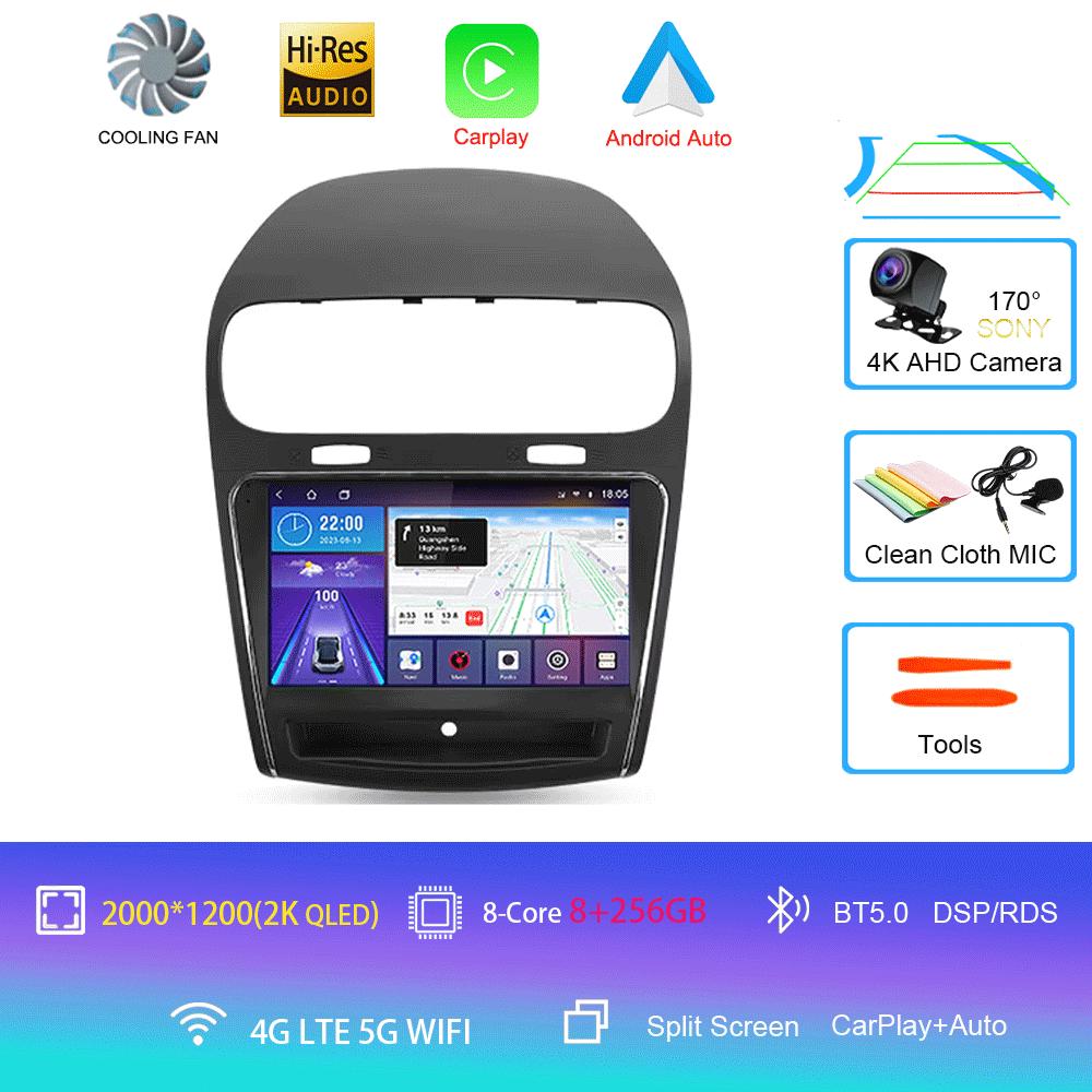 Android 14 For Dodge Journey JC 2011 - 2020 Car Radio GPS Carplay Multimedia Stereo Auto DSP BT 2din Head Unit Player Navigation