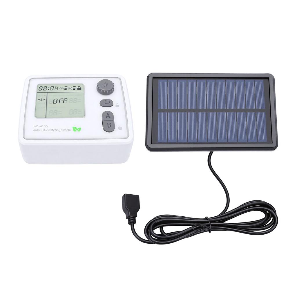 Solar Drip Irrigation Kit Support 2 Pumps 20 Pots WiFi Smart Automatic Drip Watering System for Balcony Garden