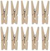 Wooden Clothespins, Natural Wood, 10 Pcs.