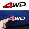 Logo Metálico 3D Emblema 4wd Letras Calcomanía Guardabarros Maletero Coche Insignia Pegatina Accesorios