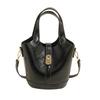 This Year's Popular Fashion Korean Version of Simple Solid Color Portable Bucket Bag Women's Casual Versatile Commuter Messenger Child and Mother Bag
