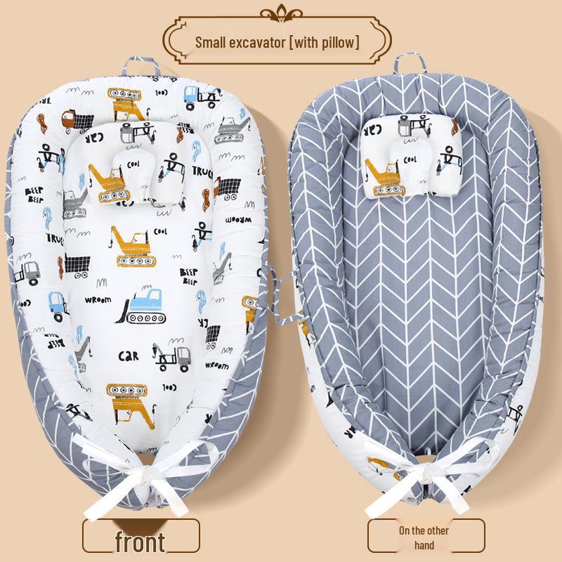 Pure Cotton Portable Anti-Pressure Baby Pillow & Bed Nest