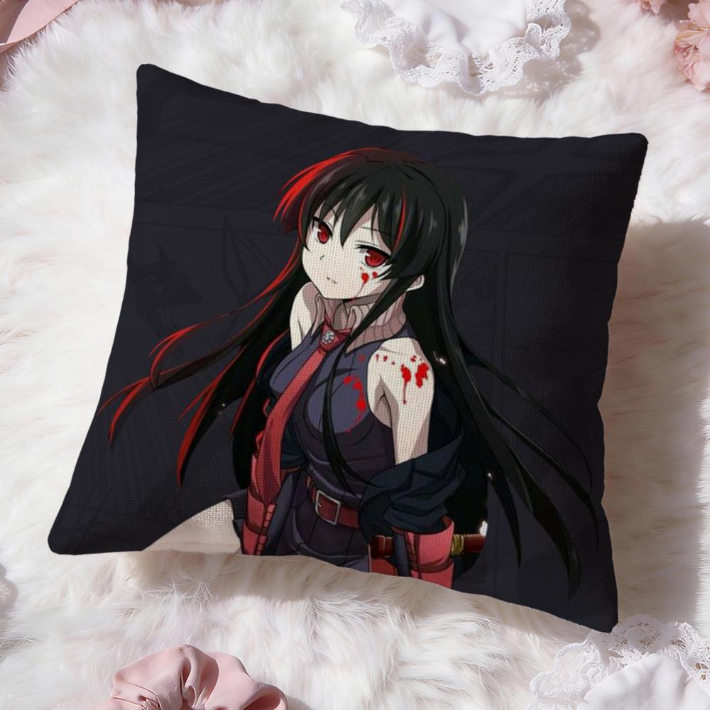 Akame Ga Kill anime Cushion Cover Premium Comfort Reversible Pillow Cove -Two in One Design for Any Room & Car Interior