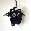 Cute Cartoon Black Cat Keychain Bag Pendant Backpack Hanging Ornaments Lovely Small Cat Doll Animal Car Keyring Kids Gift