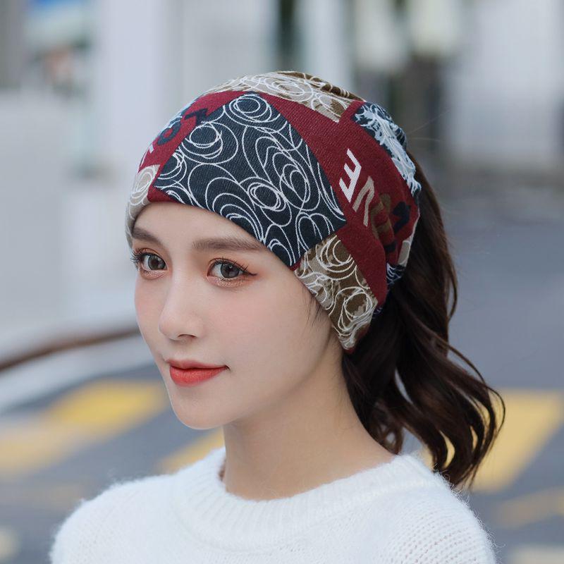 Women's Multifunctional Neck and Hat Scarf: Warm Twist Cap & Mask for Autumn/Winter