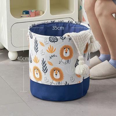 High Quality Canvas Laundry Basket High-capacity Foldable Storage Bins Waterproof Animal Organizer Basket Baby
