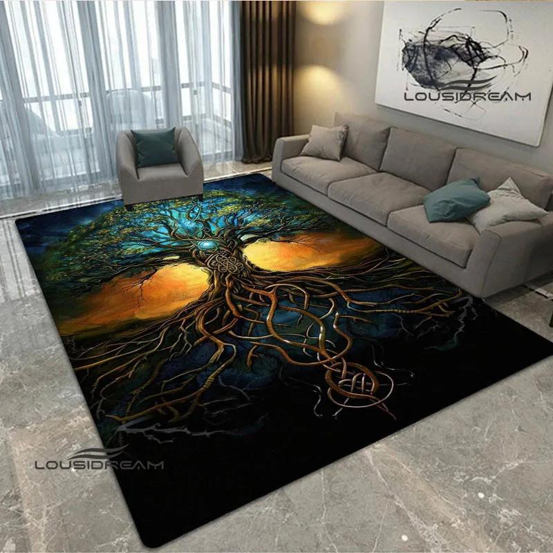 Tree of Life printed carpet kitchen mats Non -slip carpet outdoor carpets area rug bedroom decor pink room decor birthday gift