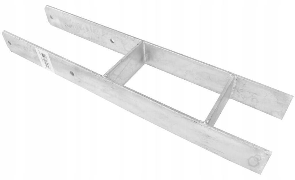Column Base, H-type Bracket, Steel, 71x600x6mm