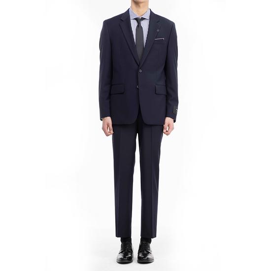 GioGio Artizonal Single Notched Suit Jacket Navy ZE5SU581NY