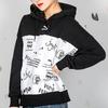 Puma Classics Aop Logo Hoodie With Drawstring Women Hoodie Black 595910-52