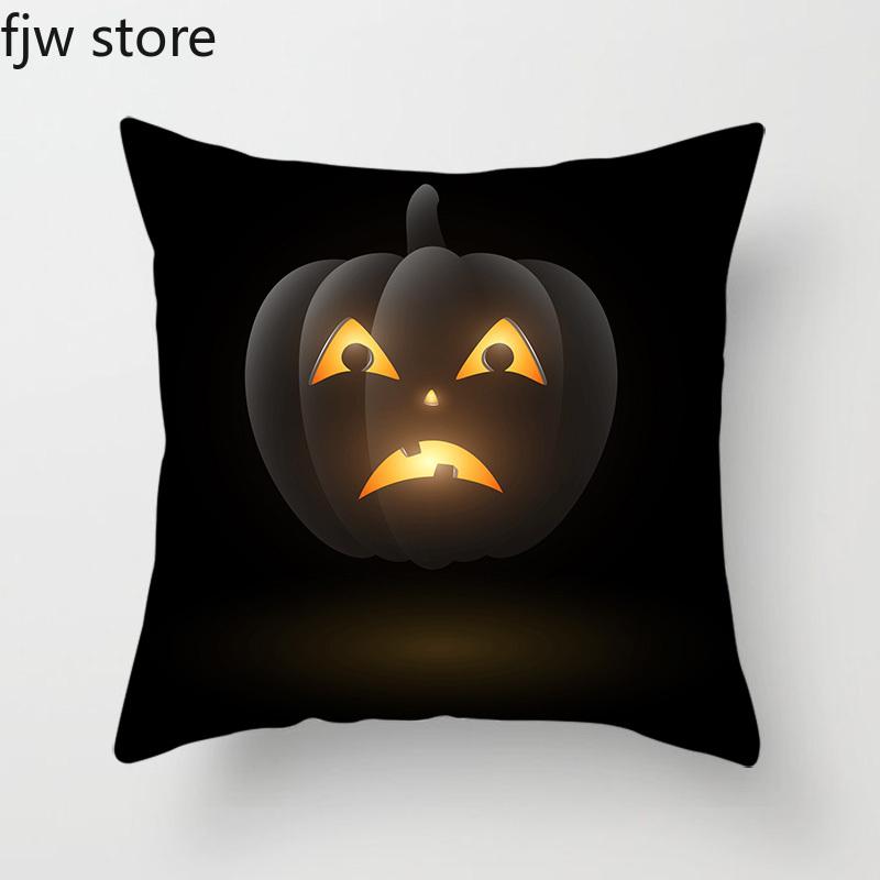Halloween Pumpkin Ghost Face Personality Decorative Pillow Cover Home  Bedroom Sofa Cushion  Party  Holiday Gifts