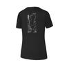 Fila Cycling Fashion Versatile Casual Simple Comfortable Sports Anti-Bacterial Knitted Short Sleeve T-Shirt Women T-Shirt Black A11W528108F-BK