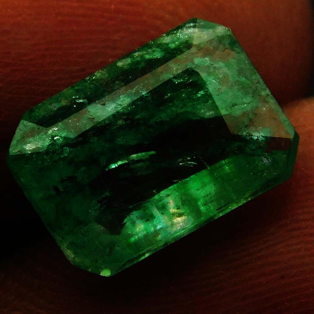 2 Ct Natural Colombian Emerald Emerald Shape Green Loose Gemstone CERTIFIED