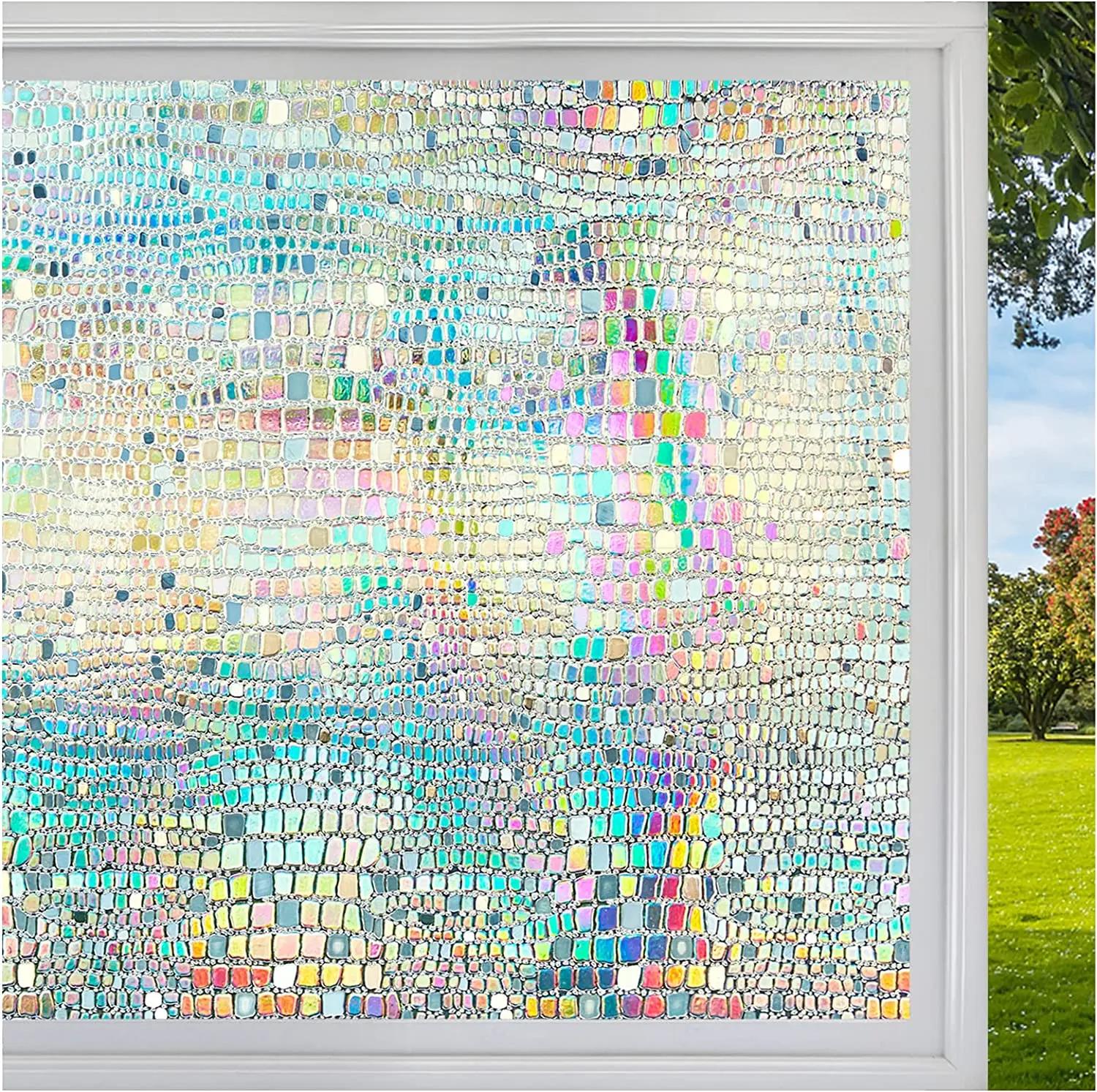 

Пленка для окон Privacy, статическая, клейкая, декоративная, солнцезащитная, неклейкая, с защитой от ультрафиолета, терморегулирующая, стеклянная наклейка для дома 55x100cm