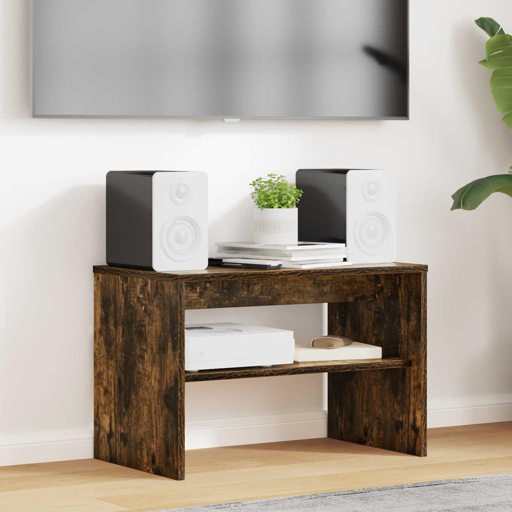 TV Stand Smoked Oak 60 x 35 x 40 cm Engineered Wood