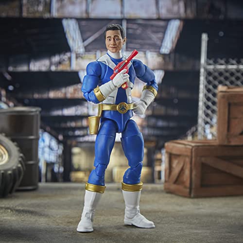 Power Rangers Lightning Collection Lightspeed Rescue Blue Ranger 6-Inch Premium Collectible Action Figure Toy with Accessories, Ages 4 and Up