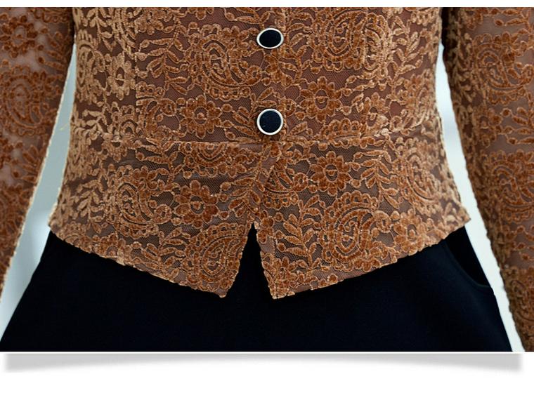 Rochie la modă de primăvară 2025 din două piese cu mâneci lungi pentru femei elegante de vârstă mijlocie