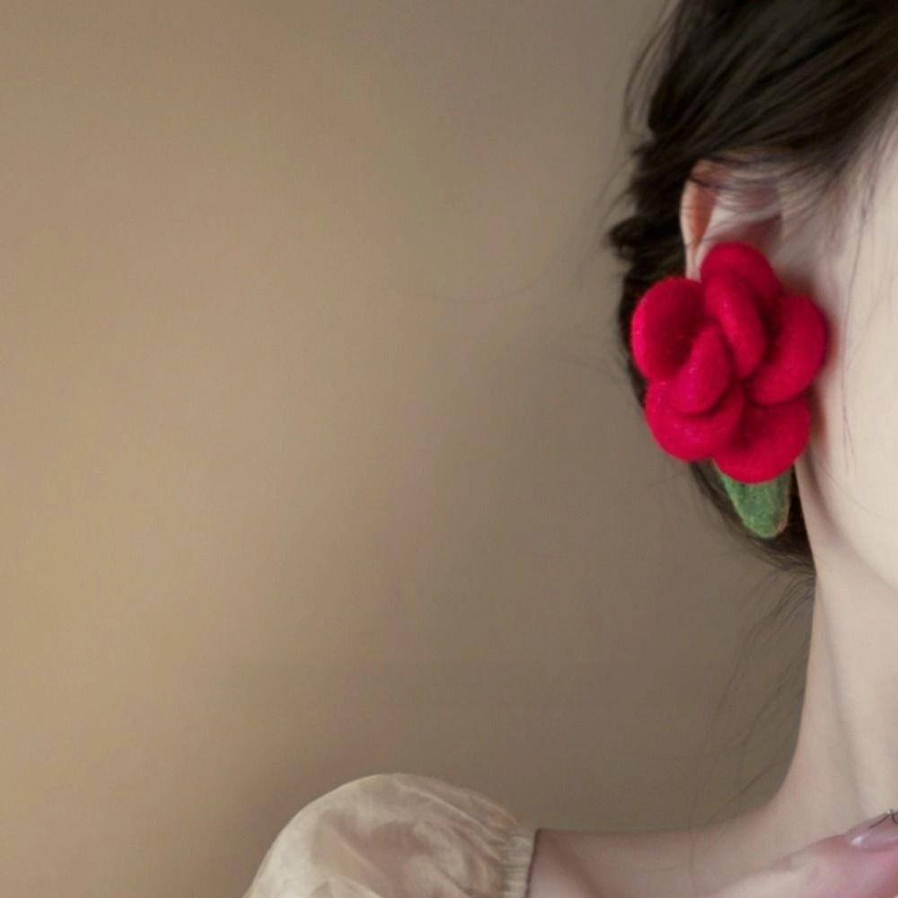 Personality Petals Floral Ear Studs Ear Accessories Earring Jewelry Flower Stud Earrings Gift