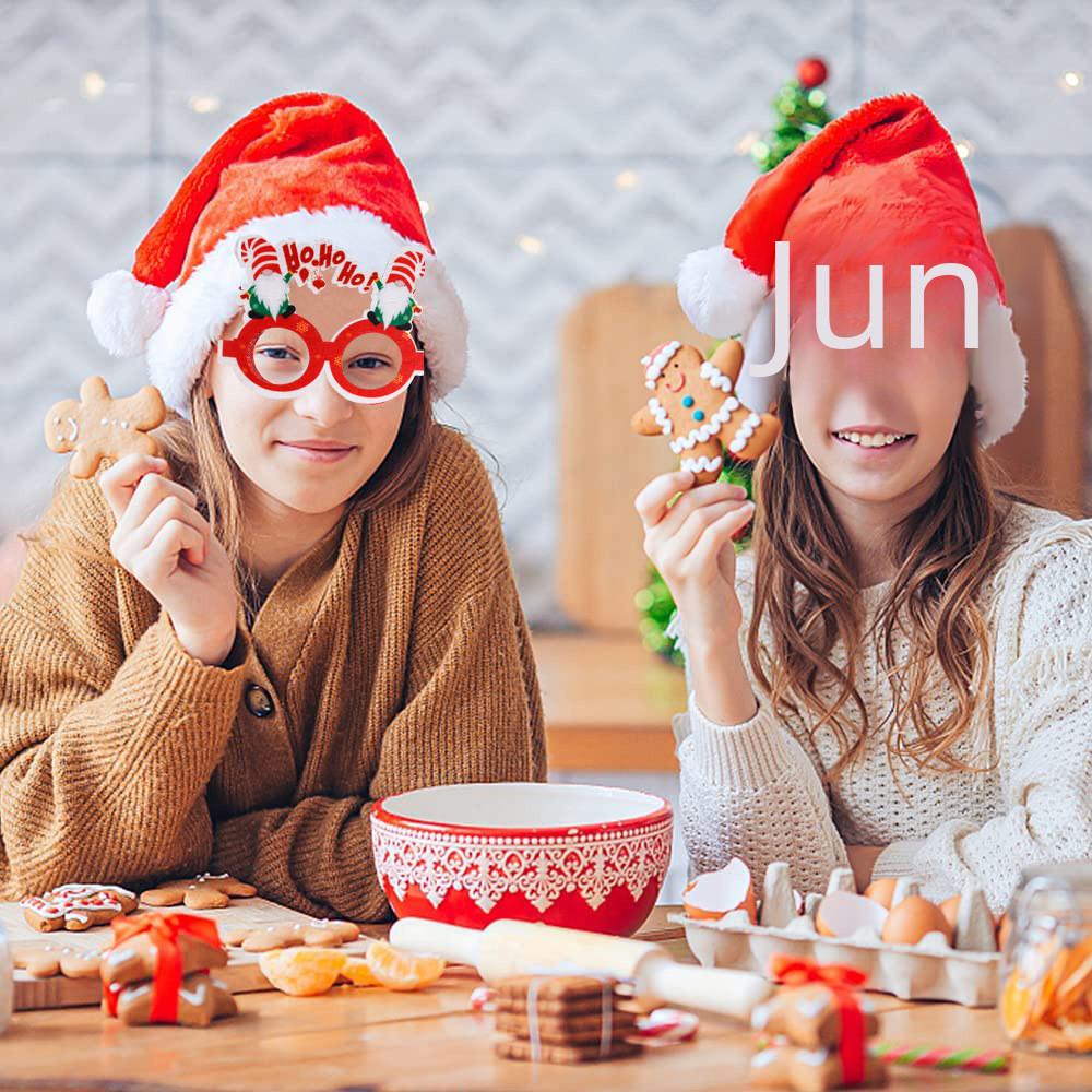Festive Plastic Christmas Glasses Adorable Party Accessories For Kids Families And