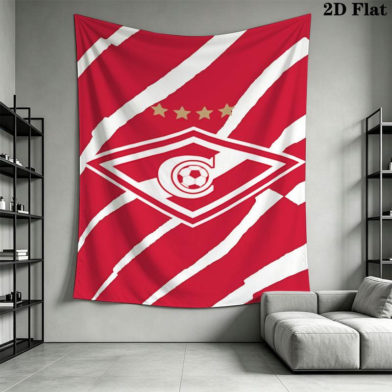 Spartak Moscow Gust Wall Hanging Printed Fabric Blanket Decorative Tapestries for Bedroom Living Room Home Decor