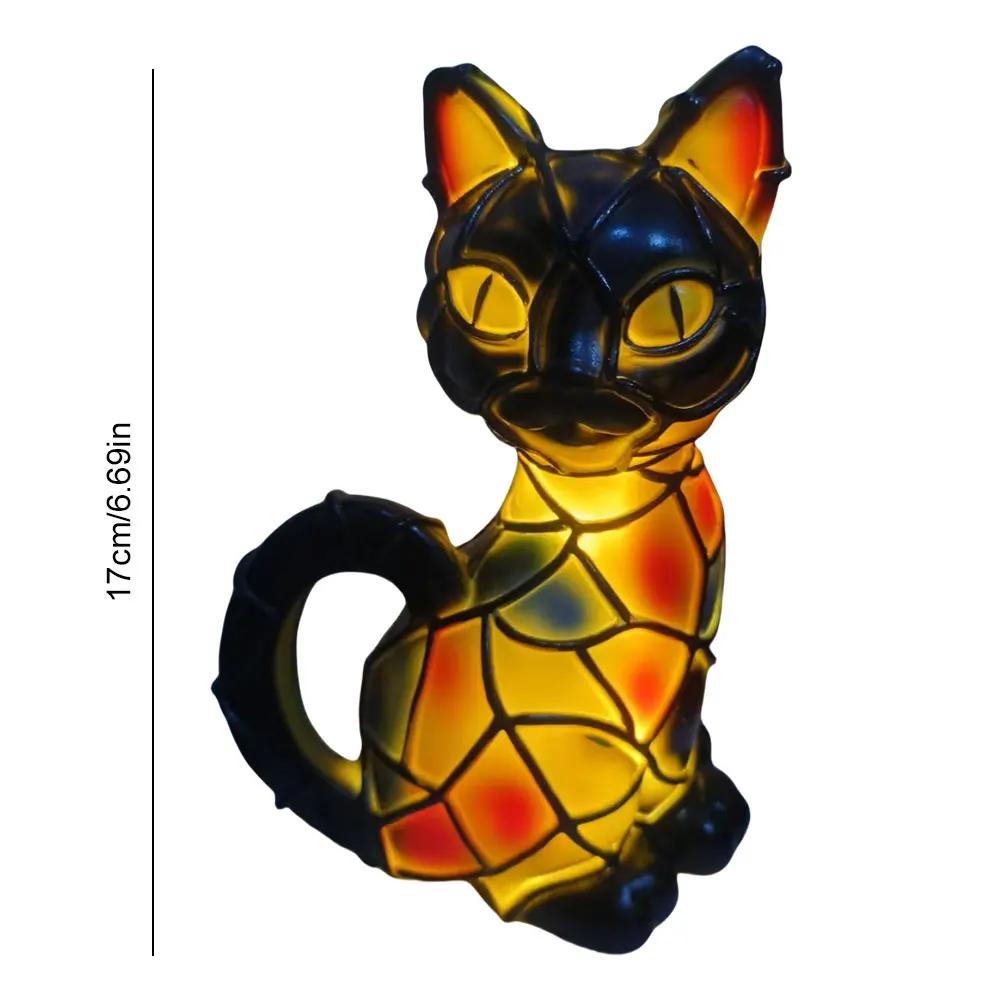 

Dog Series Art Night Light Animal Resin Table Lamp Stained Resin French Tabletop Night Light Living Room & Bedroom Desktop Decor