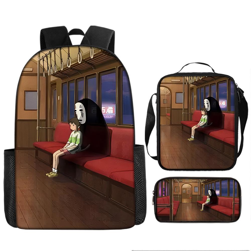 Elementary and Secondary School Students Spirited Away School Bag Hayao Miyazaki Children's Fashion Backpack Waterproof Large Capacity Backpack