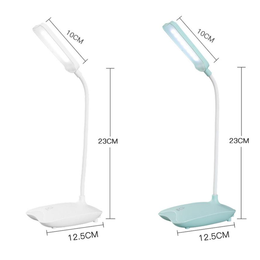 LED Desk Lamp Foldable Dimmable Touch Table Lamp DC5V USB Powered Table Light 6000K Night Light Touch Dimming Portable Lamp