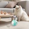Automatisches Beweglicher Ball Puzzle Spielzeug Katze Teaser Ball Automatisches Bewegen mit Schwanzfeder 2 Modi Katzenball USB Wiederaufladbar Smart Cat