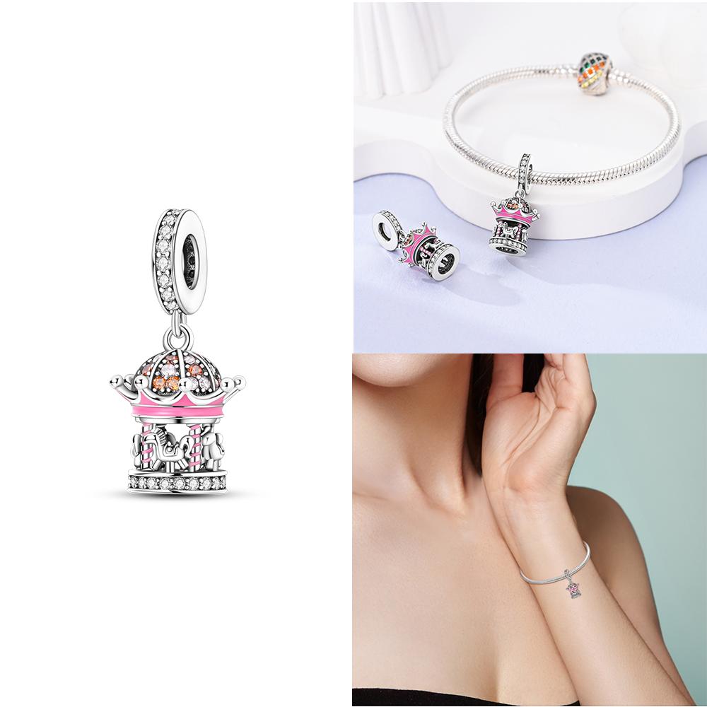 Charms Copper Animal Beads Perfume Animal Butterfly Pendants Fit Original Bracelet Diy Jewelry Fine Gift Accessory