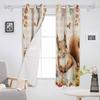 Thanksgiving Eucalyptus Leaf Pumpkin Sunflower Squirrel Blackout Curtains For Living Room Bedroom Window Treatment Blinds Drapes