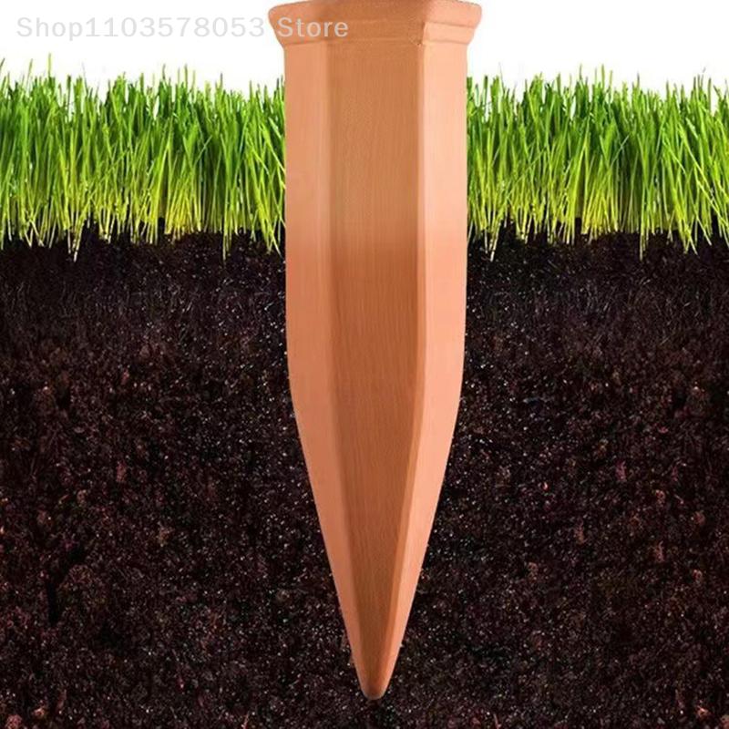 1Pc Self-Watering Stake Terracotta Automatic Plant Waterer Device Auto-Water Irrigation System Seepage Device For Indoor/Outdoor