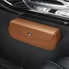 Car Storage Box with Magnetic Snap Closure Organizer Anti-Falling Hook And Loop Installation Container for Sun Visor or Seat Back