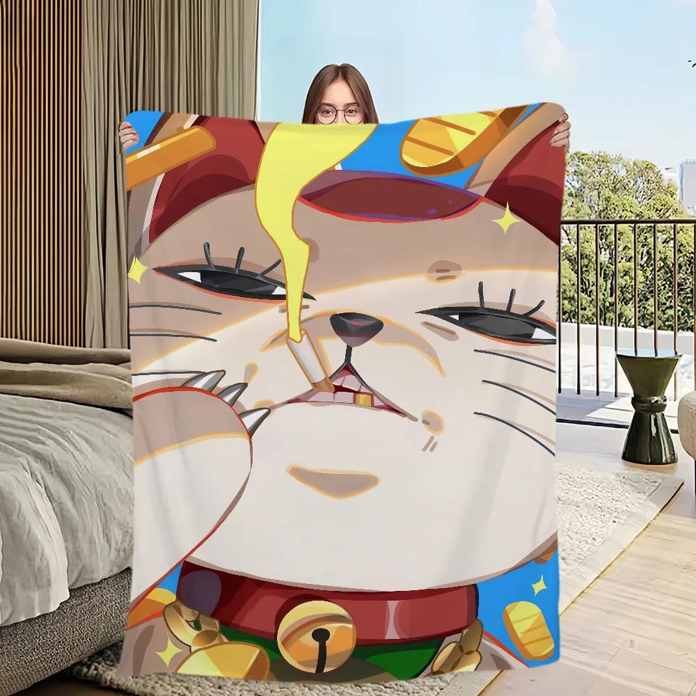 Cozy Warm Soft Plush Throw Blanket for Sofa Living Room Office Bedroom Cartoon Travel Anime TTurbo Granny Flannel Gift