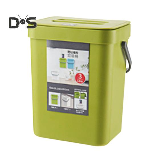 Kitchen Trash Can Hanging Organic Waste Bin Large Capacity Compact Design Bathroom Garbage Bin Container with Lid