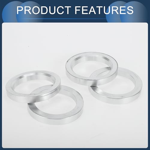 INFINAUTO Hub Centric Rings 56.1mm Inner Diameter to 75.1mm Outer Diameter Vehicle Wheel Hub Rings Aluminum Alloy 4pcs