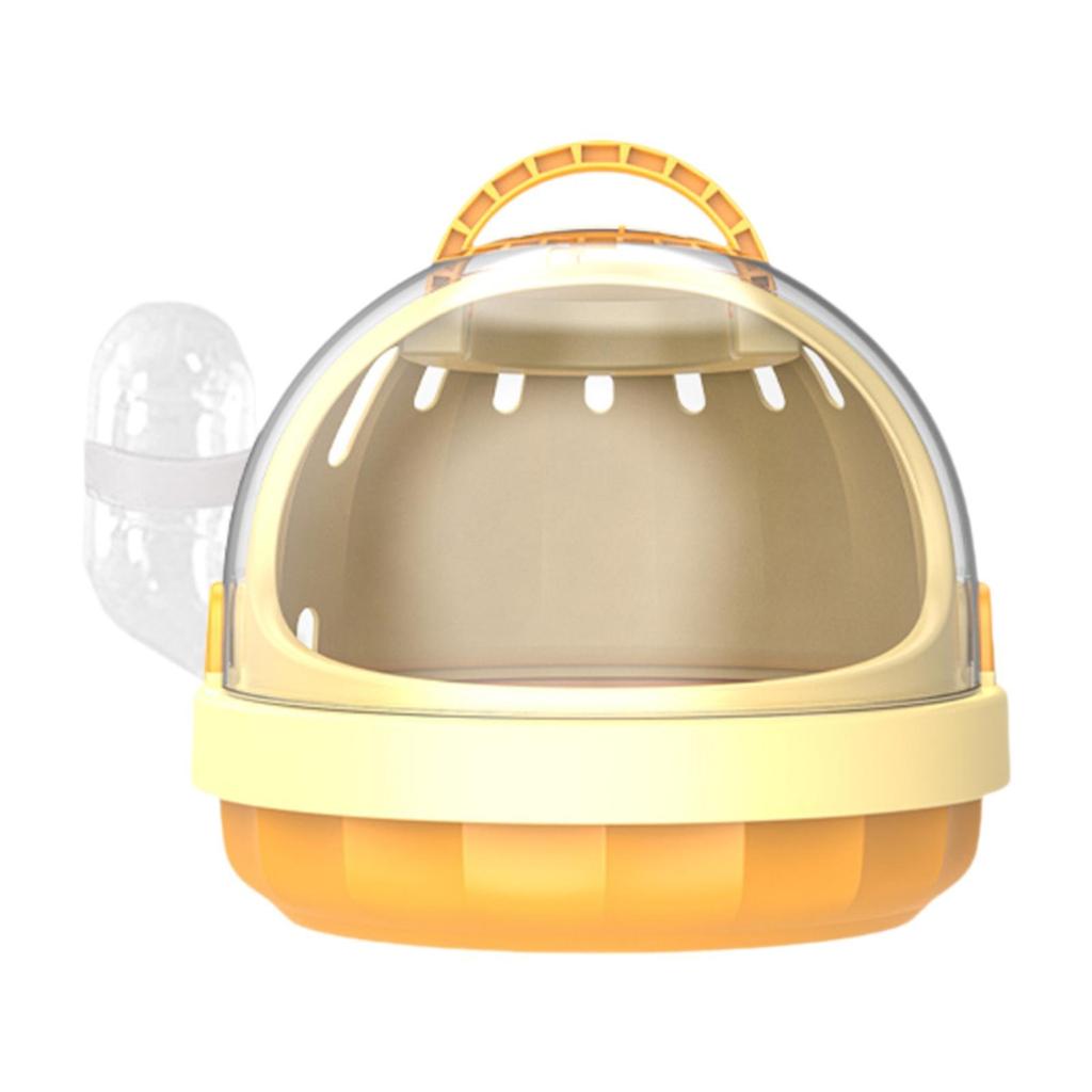 Hamster Carrier Cage with Water Bottle Habitat Hamster Travel Carrier Pet Outgoing Cage for Chinchilla Hedgehog Dwarf Hamster