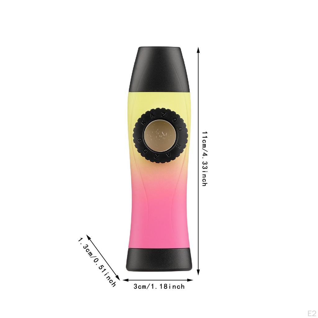 5-Key Kazoo Flute, Lightweight, Unique, Adjustable, Musical Instrument Toy for Ukulele, Violin,