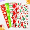 100PC Oil-Proof Paper Baking Wrapping Paper Christmas Theme Greaseproof Paper for Kitchen Sandwich Burger Wrapping Paper Plate